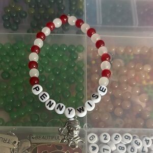Clown fandom vibes handcrafted bracelet